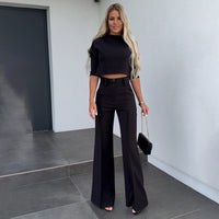 Julia - Elegantes Zweiteiliges Set in Schwarz