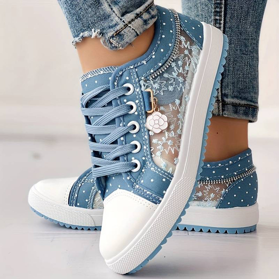Emmie - Stylische Mesh-Sneaker für Frauen mit bequemer flacher Nase