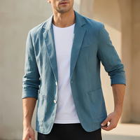 Gylle | Herren Sommerblazer Locker Leicht Lässig Sommer Modern Casual in Blau