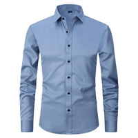 Felix™ - Knitterfreies Hemd in Blau