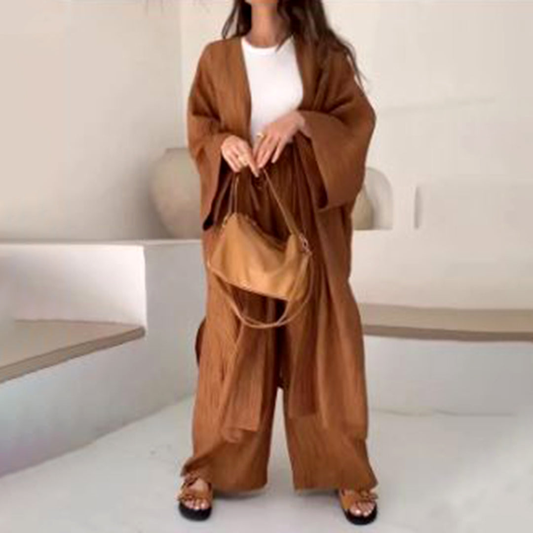 SOLÈNE - Luxuriöses 2-teiliges Strickjacken-Set für einen eleganten Look