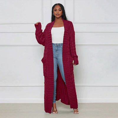 CELESTINA - Elegante lange Strickjacke für einen atemberaubenden Look