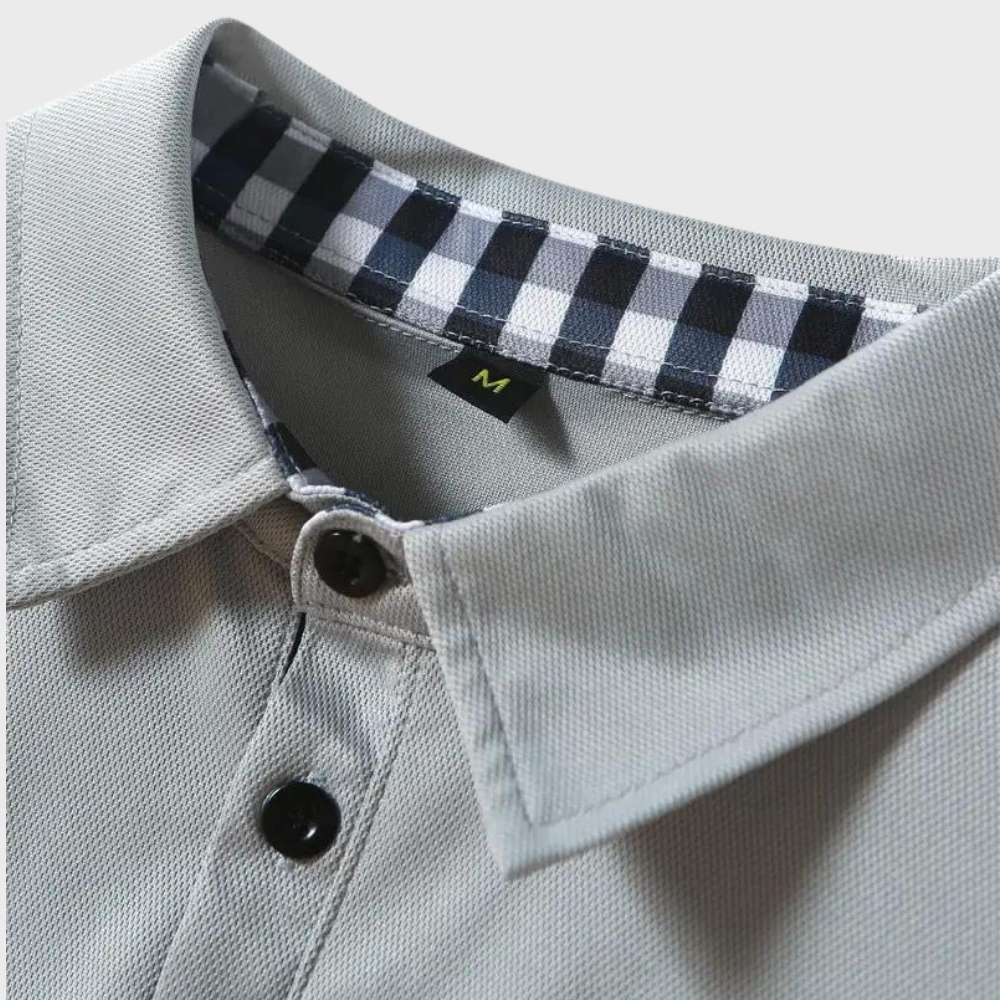 Langärmeliges Poloshirt für Herren