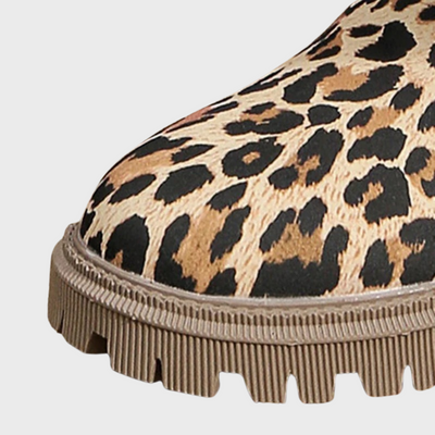 Kathy - Stylische Damenstiefel mit trendigem Leopardenprint für ultimative Wärme