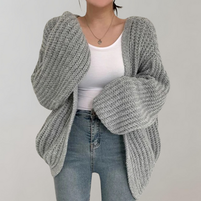 Asta - Elegante langärmelige Damen-Strickjacke
