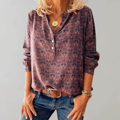 Becka - Leichte und komfortable Bluse für Damen mit 3/4-Ärmeln