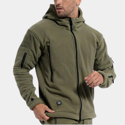 Fleck | Warme Fleecejacke mit Kapuze