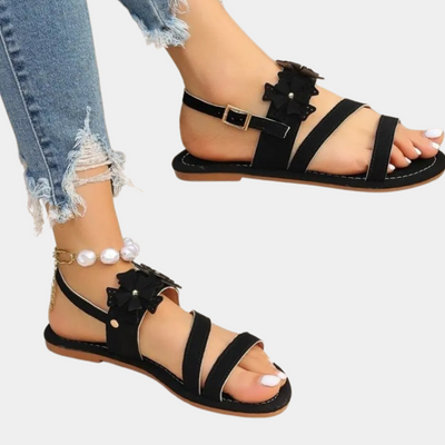 Enrica - Elegante Damen-Sandalen mit flacher Sohle