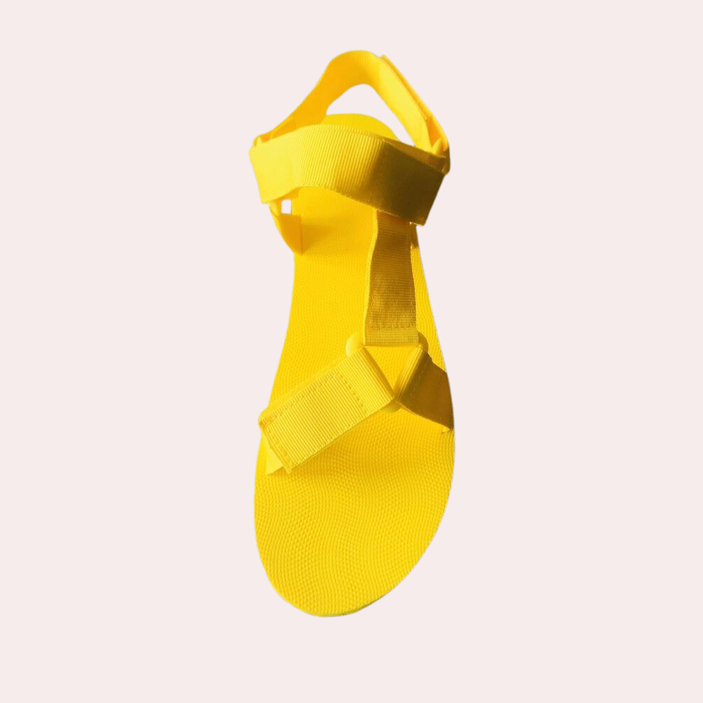 Lebendige Colour-Block-Damensandalen für einen stilvollen Look