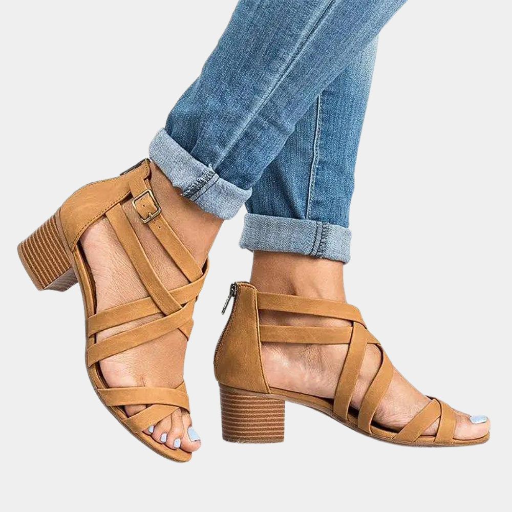 Elegante Damen-Sandalen mit trendigem Stapelabsatz