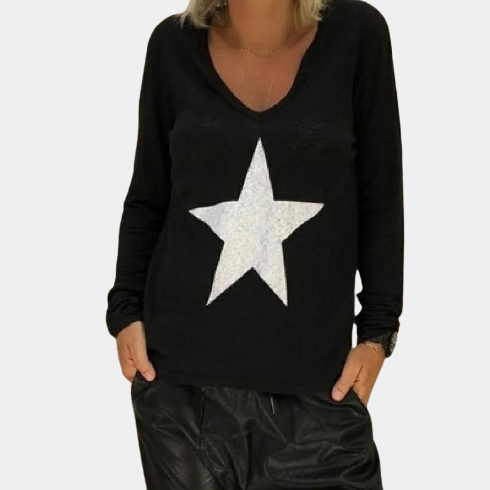 Allicen - Bequemer V-Ausschnitt-Pullover für Damen mit kuscheligem Erscheinungsbild