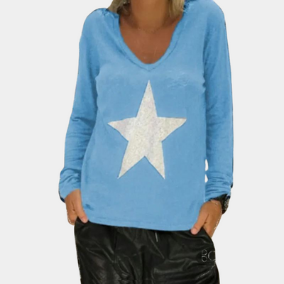 Allicen - Bequemer V-Ausschnitt-Pullover für Damen mit kuscheligem Erscheinungsbild