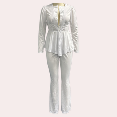 Jamalia - Glamouröses 3-teiliges Blazer-Set für Damen