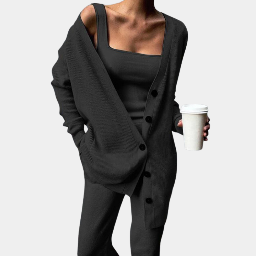 Ultimativer Komfort: 3-teiliges Jogging-Set für Frauen für gemütliche Momente