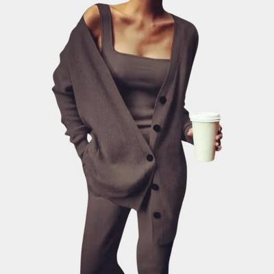 Ultimativer Komfort: 3-teiliges Jogging-Set für Frauen für gemütliche Momente