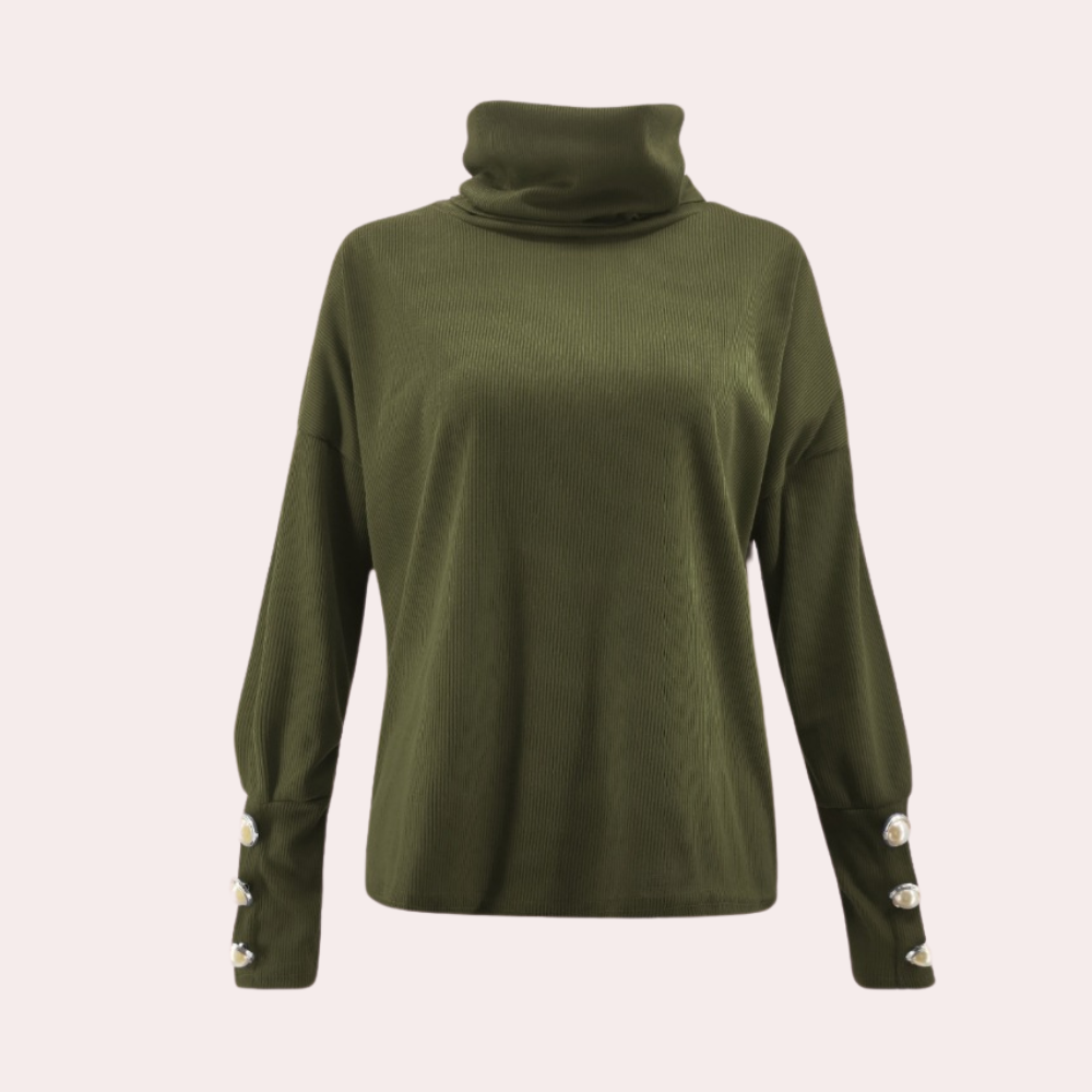 Stylischer Rollkragenpullover für Frauen aus Strick