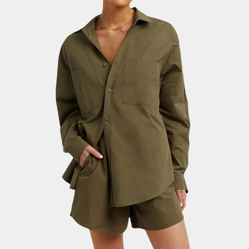 Trendiges dreiteiliges Set für Frauen im Casual Style