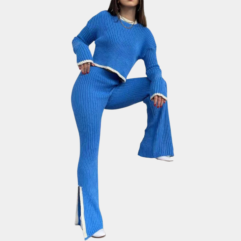 Elegantes und gemütliches zweiteiliges Strickset für Frauen