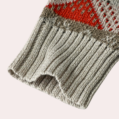 Modisch Geometrische Strickpullover für Damen