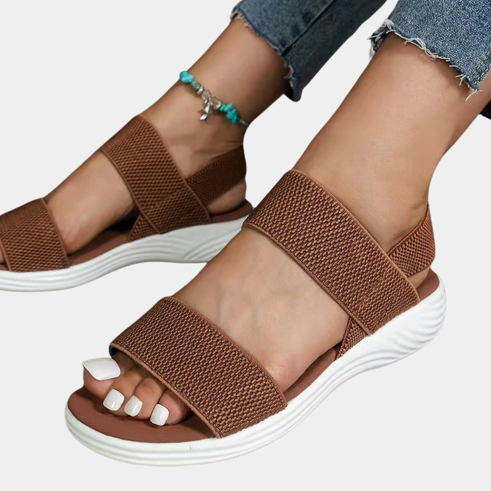 Elegante Damen-Sandalen mit Keilabsatz für einen zeitlosen Look