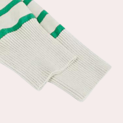 Trendiger gestreifter Damenpullover für einen lässigen Look