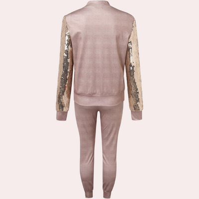 Adina - Trendiger Winter-Trainingsanzug mit Reißverschluss - Stylischer Zweiteiler für gemütliche Tage