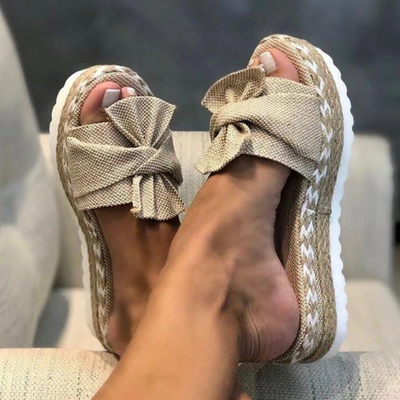 Irma - Schicke Damen-Sandalen mit modischer Schleifenverzierung