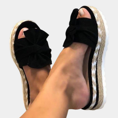 Irma - Schicke Damen-Sandalen mit modischer Schleifenverzierung