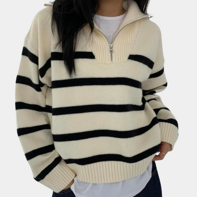 Judit - Eleganter Damenpullover im Vintage-Stil
