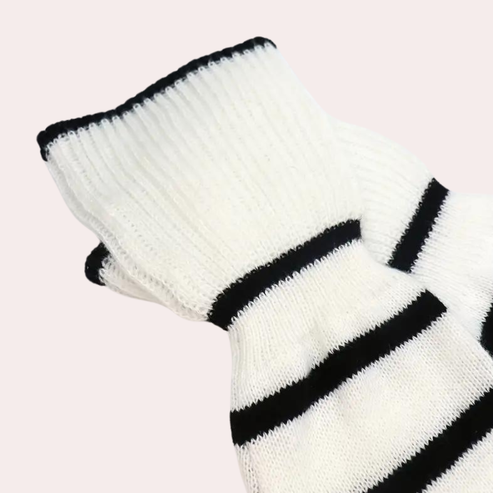 Clarice - Modischer gestreifter Rollkragenpullover für Frauen