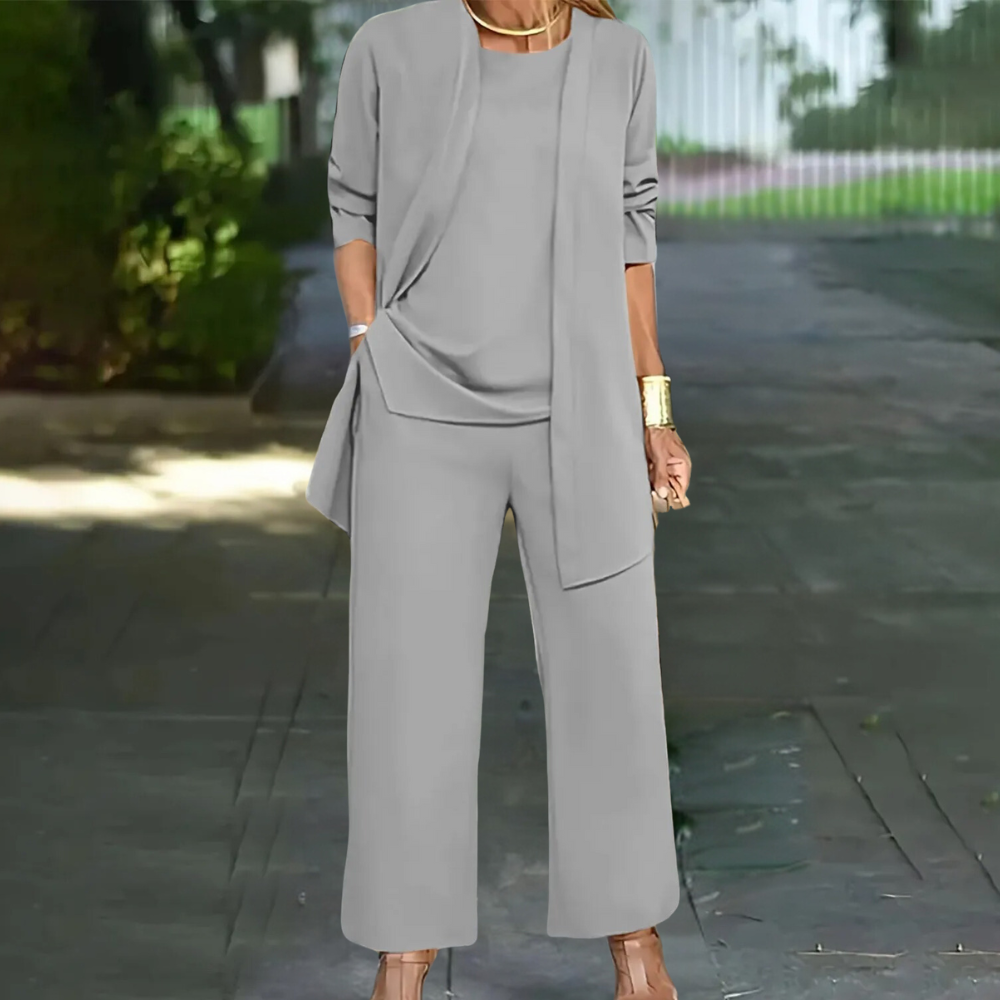Emma - Stilvolles 3-teiliges Casual Ladies Set für einen schicken Auftritt