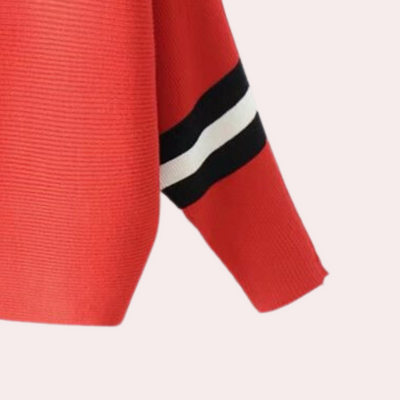 Karine - Modischer Damenpullover mit eleganten, minimalistischen Streifen