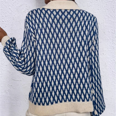 Bronwen - Stylischer Damenpullover mit schickem Kragen-Detail