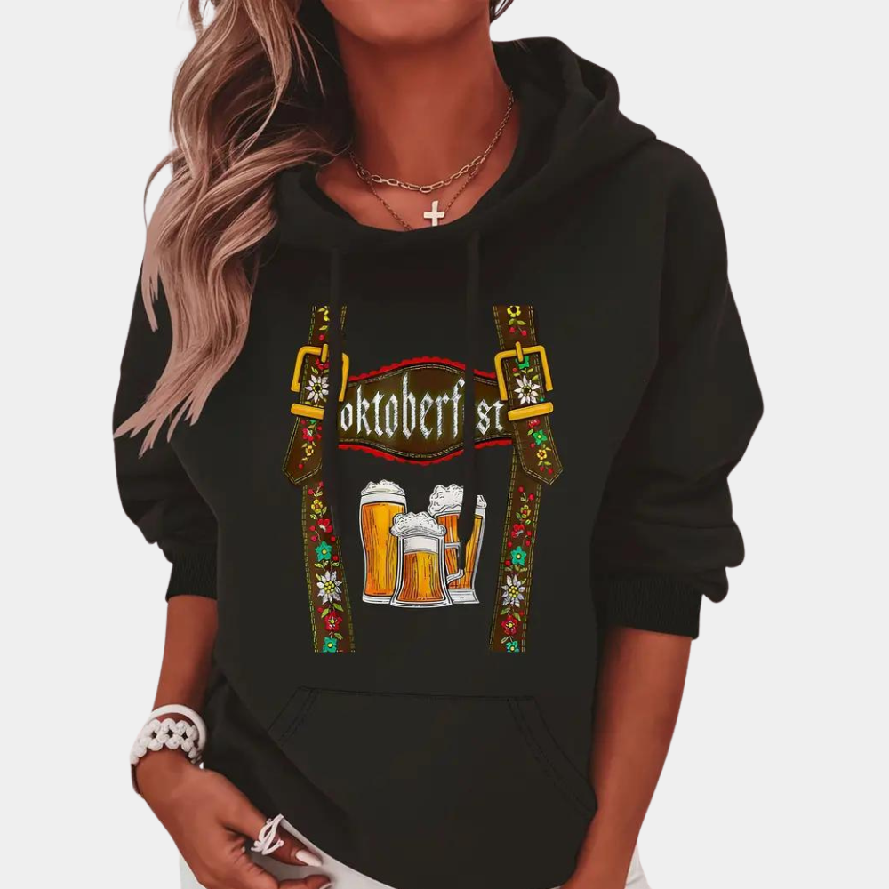 Ioanna - Schicker Damen-Kapuzenpullover für ein festliches Oktoberfest