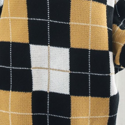 Aikaterini - Eleganter Damenpullover mit schickem Karomuster