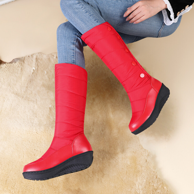 Maja - Stylische Schneestiefel mit hoher Wade für Frauen