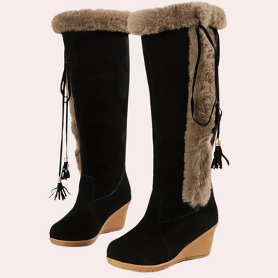 Gisella - Modische kniehohe Damenstiefel für den Winter
