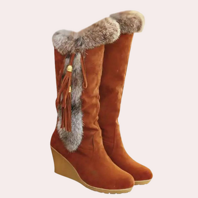 Gisella - Modische kniehohe Damenstiefel für den Winter