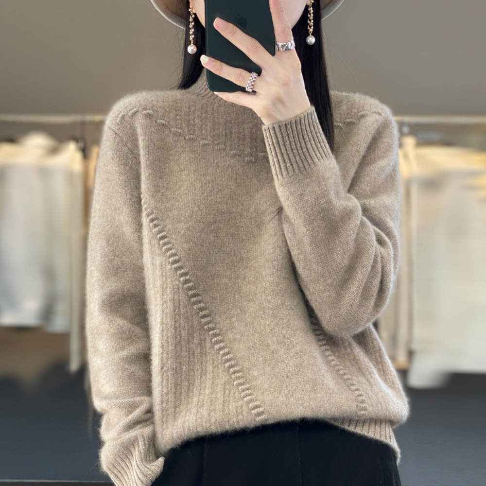 Bettina - Luxuriöser und kuscheliger Pullover für Damen
