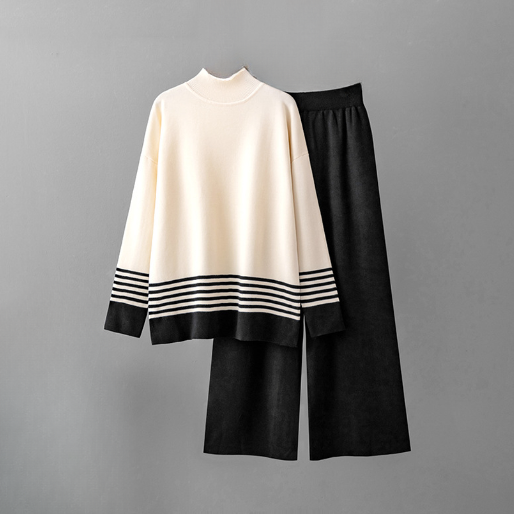 Amelita - Trendiger Damenstrick-Zweiteiler für einen stilvollen Look