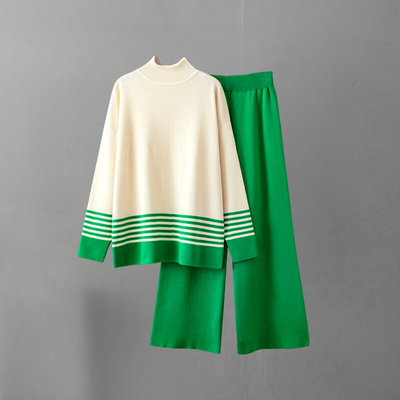 Amelita - Trendiger Damenstrick-Zweiteiler für einen stilvollen Look