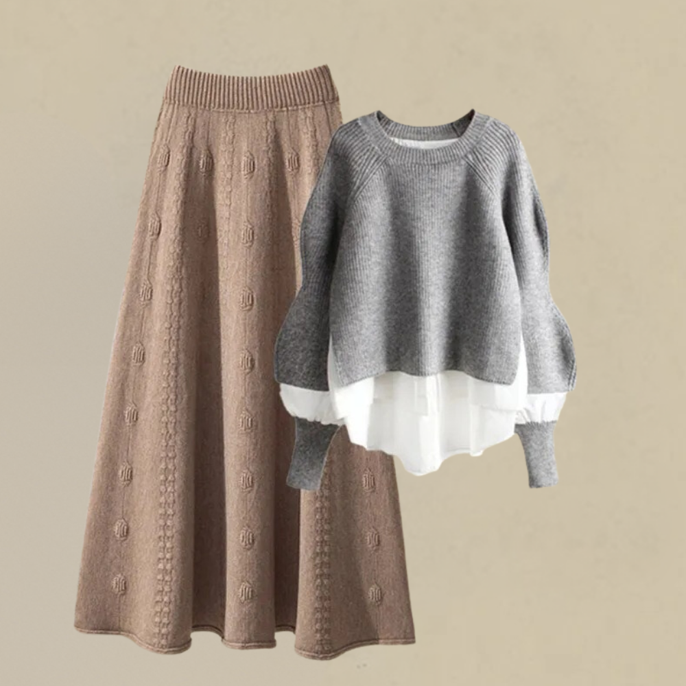 Ysolde - Elegantes Strick-Outfit für jede Gelegenheit