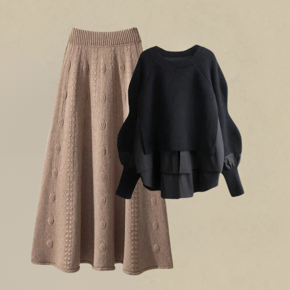 Ysolde - Elegantes Strick-Outfit für jede Gelegenheit