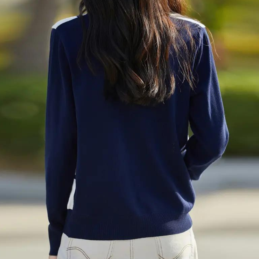 Eleganter Pullover mit Rundhalsausschnitt für Frauen von Jence