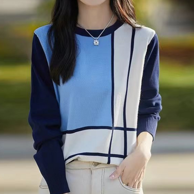 Eleganter Pullover mit Rundhalsausschnitt für Frauen von Jence