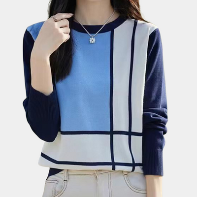 Eleganter Pullover mit Rundhalsausschnitt für Frauen von Jence
