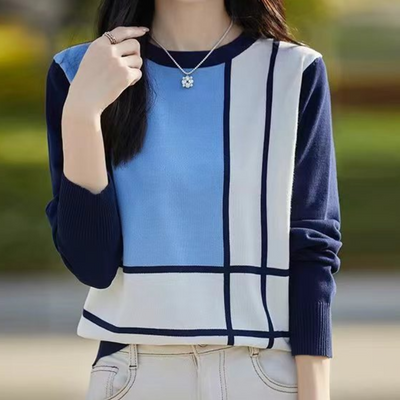 Eleganter Pullover mit Rundhalsausschnitt für Frauen von Jence