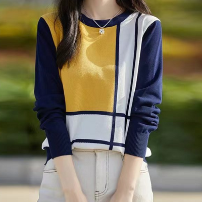 Eleganter Pullover mit Rundhalsausschnitt für Frauen von Jence