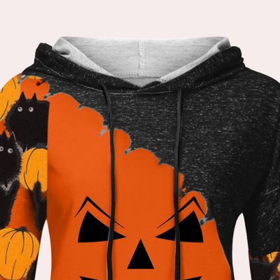 Elizabet - Spooktacular Modisches Damen Halloween Sweatshirt