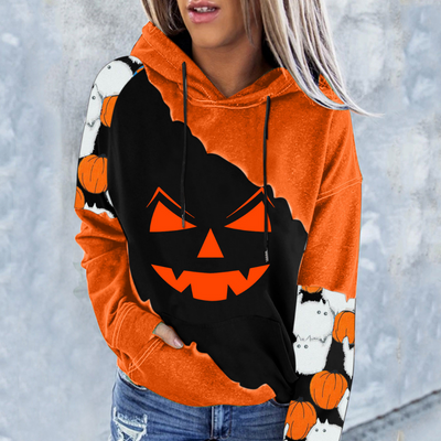 Elizabet - Spooktacular Modisches Damen Halloween Sweatshirt